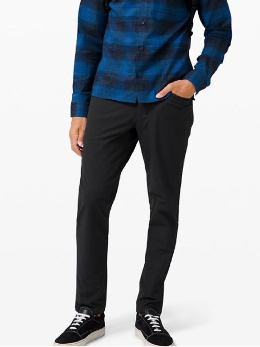 Lululemon Men’s ABC Slim Fit Warpstreme 5-pocket Pants Black, Sporty Sz 32, NWT